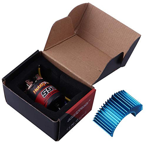 Hobbypark 55T Motor 540 Brushed 3.175Mm Shaft For 1/10 Rc Crawlers Rock Racers Electric Engine W/Heatsink #TOP6