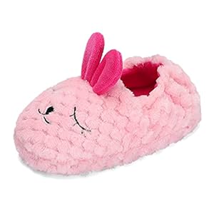 KAKU NANU Toddler Baby Slippers Cute Animal Cartoon Shoes Girls Boys Warm Fleece Winter Household Slippers