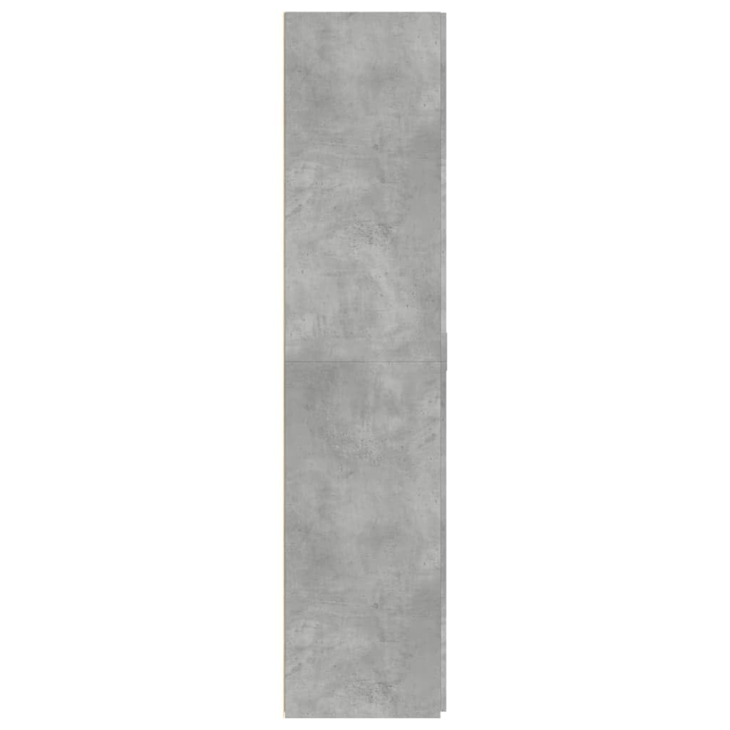 vidaXL Aparador Alto Madera de ingeniería Gris hormigón 70x42,5x185 cm