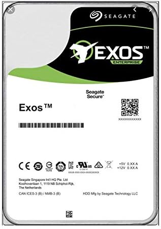 Seagate Exos X16 ST16000NM003G Encrypted 16TB Internal SATA 6Gb/s 7200rpm 256MB Self-Encrypting Drive (SED)