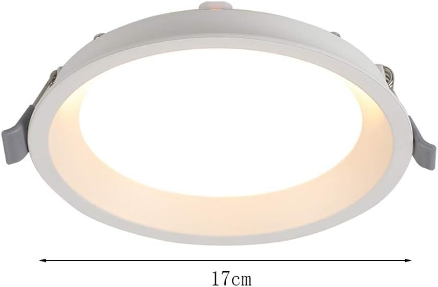 Recessed Simplicity Embedded Downlight Led Ceiling Light Living Room Ceiling Lamp Household Flat Panel 22W Concealed Kitchen Panel Light Spotlight Ultra-Thin Condenser Lamp Integrated