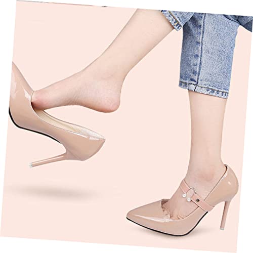 FRCOLOR 3pcs Shoe Straps for Heels Anti-loose Detachable Design with Elastic Material Chic Pearl Decoration for Wedges and Ballet Flats Comfortable Fit for Women2