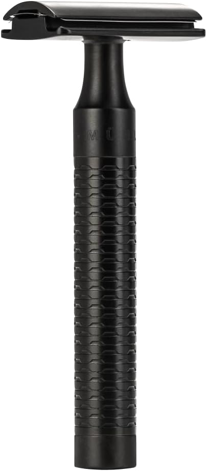 Amazon.com: MÜHLE ROCCA Jet Black Stainless Steel Safety Razor : Beauty ...