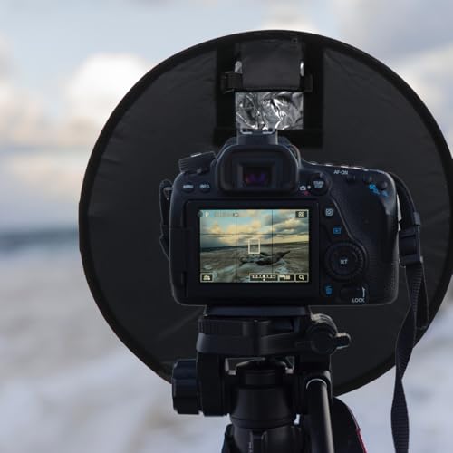Difusor de flash plegable de 45cm SECFOU con bolsa portátil 5