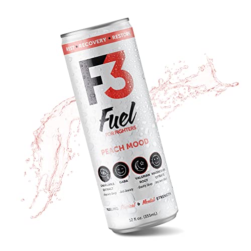 F3 Energy Legacy Edition - Fuel For Fighters - Peach Mood Energy Drink, Muscle Building Sports Drinks W/ Bcaa, Panax Ginseng And Ginkgo Biloba, Natural Energy Drinks For Strength, Mental Focus, And Muscle Recovery, 355 Ml (12 Pack) #TOP21