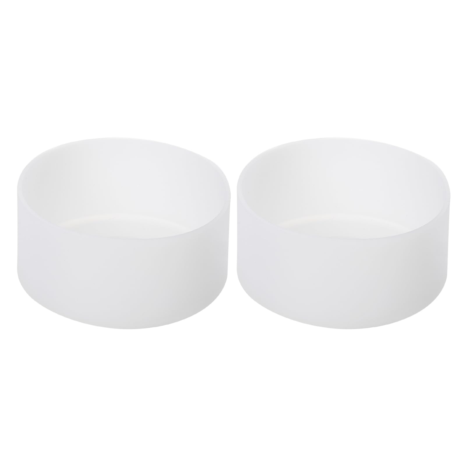sourcing map 2pcs 9.3cm Protective Silicone Boot Sleeve for 32-40 oz, Water Bottle Bottom Anti-Slip Sleeve Cover, Universal Cup Bottom Accessories, Clear