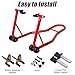 Safstar Motorcycle Stand Sport Bike Rear Wheel Lift Swingarm Paddock Stands, Rear Wheel Lift Stand for Most Sport Bike Motorcycle