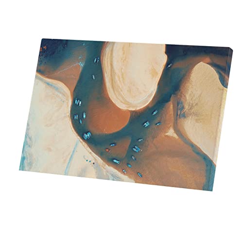 Tableau plage de sable fin et bateaux pour un intérieur apaisant