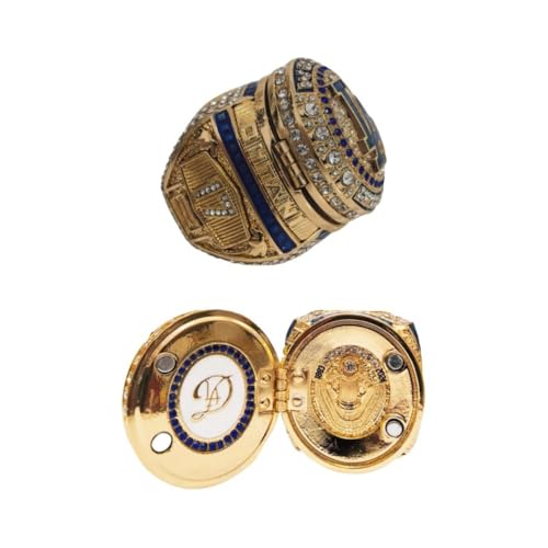 TREASURE 2024 LA GOLD FLIP NEW CHAMPIONSHIP RING 51750 & LUXURY BOX LEGEND VICTORIOUS RARE SPORTS FAN GIFT SERIES - HOLIDAY SHOW COLLECT (17DHTAIN, Middle-With Font)