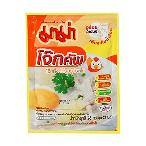 Mama, Jok Cup, Instant Rice Porridge, Chicken Flavour, 26 gram [Pack of 6 pieces]