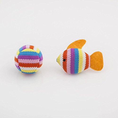 Blueberry Pet Toys for Cat Multicolor Stripes Fish...