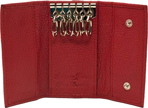 Ashford Ridge Cuero auténtico Caso Clave Billetera - Rojo Cover