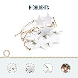 Zoom IMG-2 stelle in legno bianche 10 Zoom IMG-2 stelle in legno bianche 10