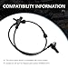 Opuweiy Car ABS Wheel Speed Sensor, Anti-Lock Brake System Sensor, Replace for OEM #3630050U2010, Compatible with Heyue (Black)