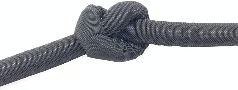 Self Closing PET Braided Expandable Cable Sleeve - Auto Line Management Tube for Wire Protection, Black, 5mm-60mm Diameter(10MM*1M)