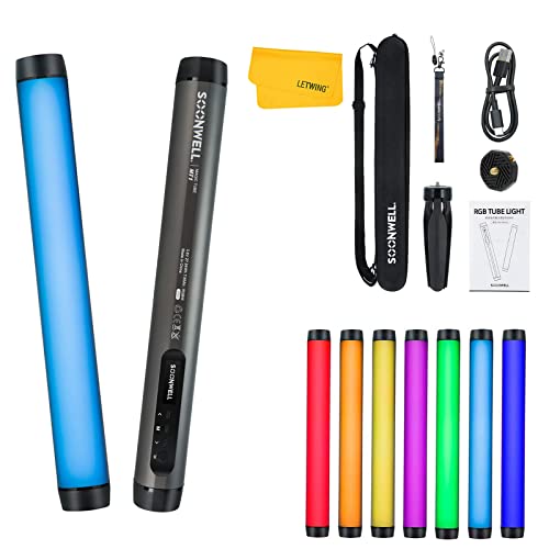 Soonwell Mt1 Rgb Led Tubo De Luz Ip68 Waterproof Portátil , 1600k-20000k Cri 96 , Tlci 97 , 20 Luz Efectos De Escena , Built-In 7650mah Batería Y App Control Soonwell Mt1 Rgb Led Tubo De Luz Ip68 Waterproof Portátil , 1600k-20000k Cri 96 , Tlci 97 , 20 Luz Efectos De Escena , Built-In 7650mah Batería Y App Control