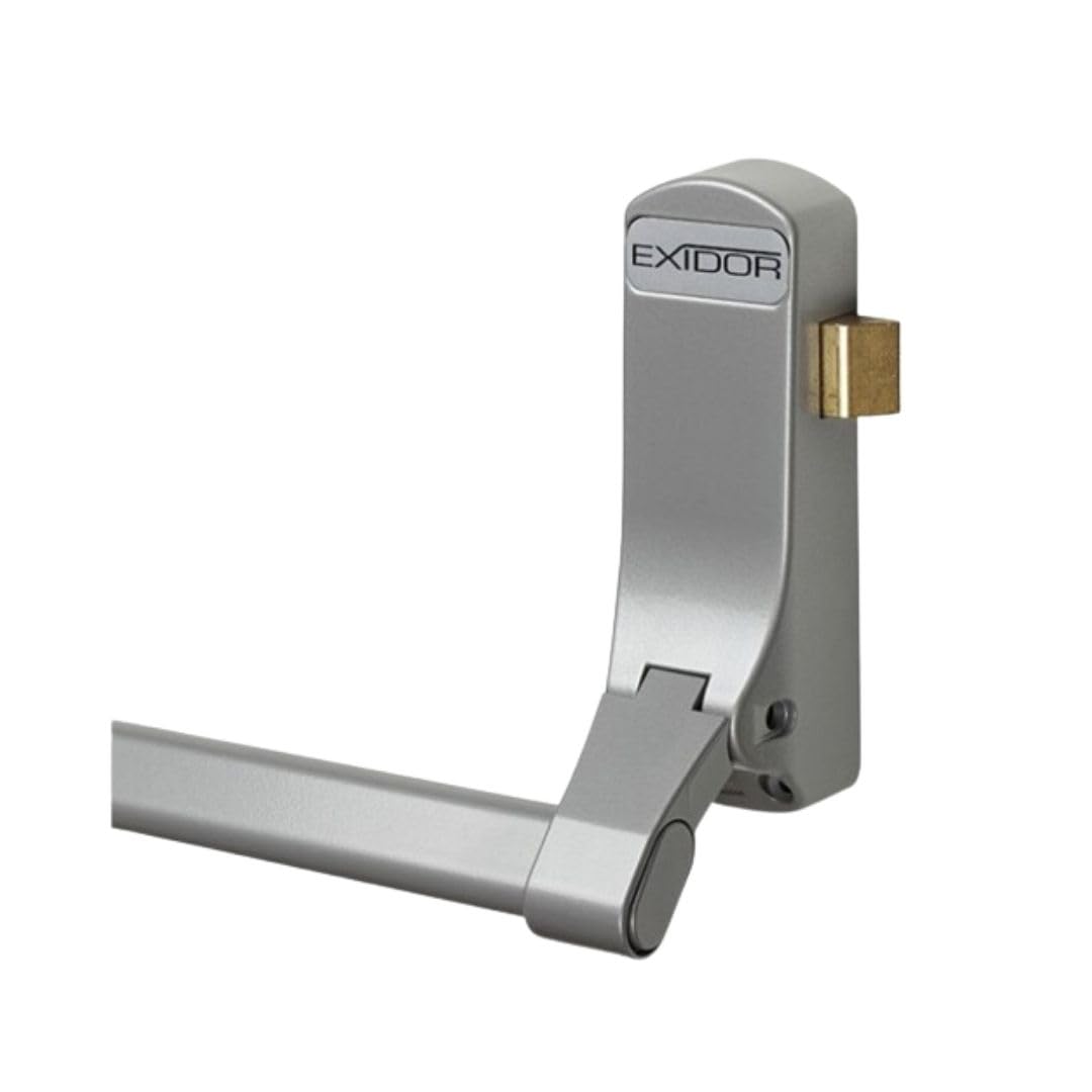 Exidor - 296 Reversible Panic Latch Bar Handle Silver, White
