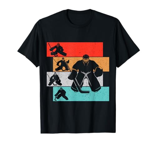 Ice Hockey Goalie Hockey Player Kids Boys Youth Men T-Shirt