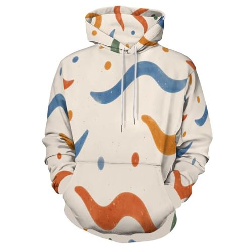 Pull imprimé en 3D sweat à capuche manches longues pour homme et femme tendance