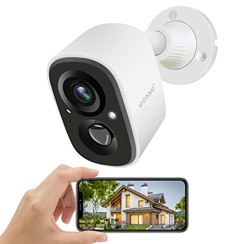 Wonalla Camaras Vigilancia Seguridad con 5200mAh Bateria, Detección de Movimiento AI, Alarma Cover