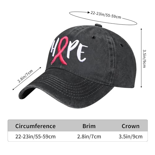 Image of Embroidered Baseball Cap for Women Men Vintage Adjustable Washed Distressed Denim Baseball Hat
