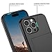 Nvollnoe Compatible with iPhone 16 Pro Max Case with Card Holder Dual Layer Heavy Duty Protective Shockproof Hidden Card Slot Slim Wallet Phone Cover for Women&Men 6.9 inch(Black)
