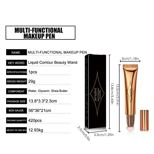 Varinha de beleza de contornos,Caneta Corretiva Líquida para Rosto com Aplicador Almofada Suave | Ba