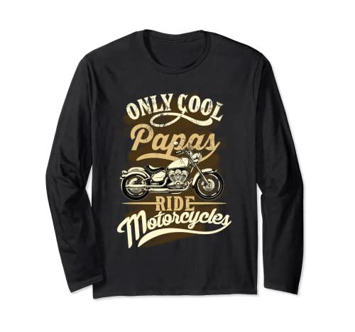 Only Papas Ride Motorcycles per le moto dei nonni Maglia a Manica