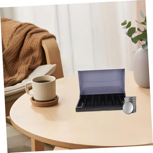 Organizador de monedas Artibetter gris PE 21.5x13.5x3.2 cm miniatura 6