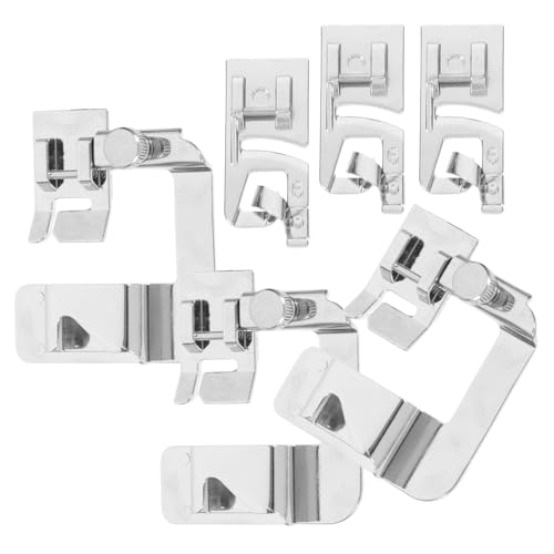 Set 6 pcs Pie de Prensatelas para Dobladillo Enrollable para Máquina de Coser