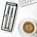 Zebra Pen M/F 701 Stainless Steel Mechanical Pencil and Ballpoint Pen Set, Fine Point, HB Lead and Black Ink, Ideal for Tactical Use, 2-Pack Gift Set (10519)