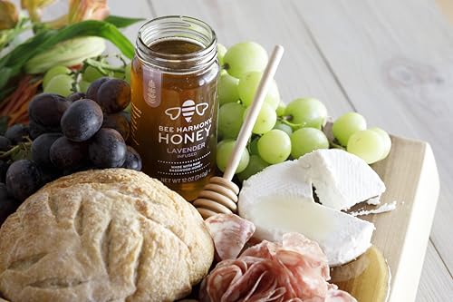 Bee Harmony Floral Infused Raw Honey Variety Pack, (Lavender, Jasmine, and Turmeric), 12 OZ each - Image 5