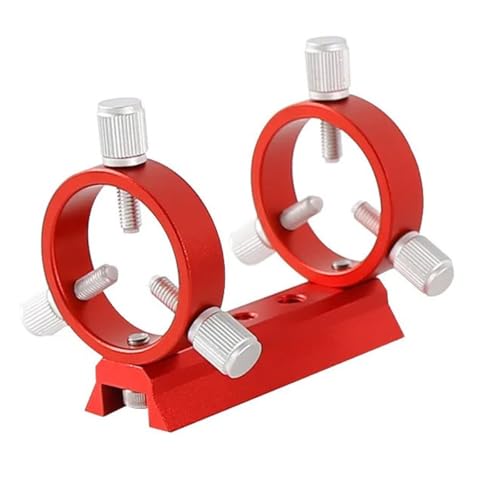 Anillo de guía de tres puntos para telescopio de 50 mm rojo: accesorios de astrofotografía