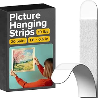 Bandes De Suspension Pour Photos,Accroches Tableaux Avec Languettes Adhésives,Bandes De