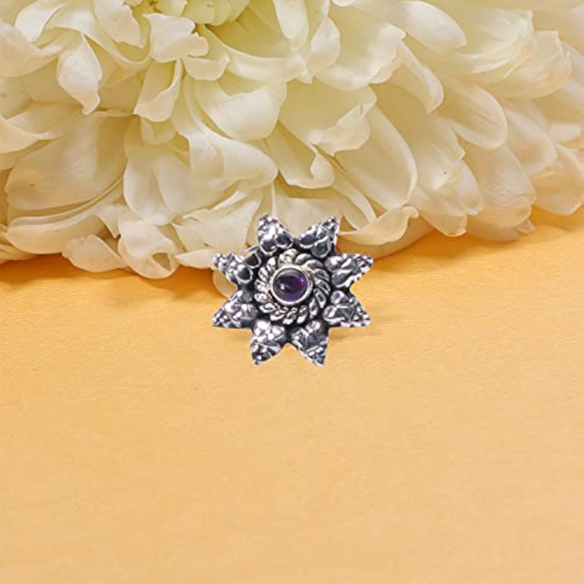 Women's Pure 92.5 Sterling Silver Wire Nose Pin, Elegant Design