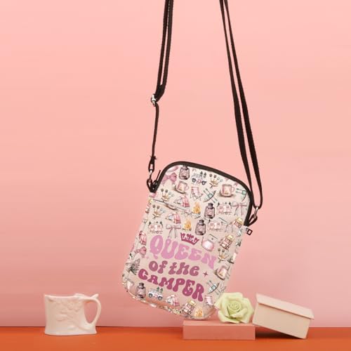 TSOTMO Camping Gift Queen Of The Camper RV Gift Pouch Waterproof Travel Crossbody Bag Gift for Women4