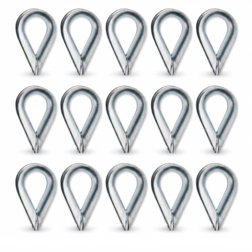 Image of Thimble Eye Lock for Gym Cable Wire & Rope Support | 6mm (Pack of 12)