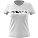 adidas W E Lin Slim T T-Shirt, Mujer, White/Black, M