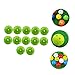 TOYANDONA 12pcs Indoor Golf Practice Balls Hollow Out Design for Balanced Flight Bright Training Balls for All Ages Skill Levels for Indoor Sports Practice