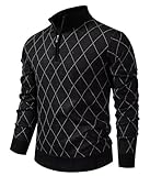 2.【Pulls à Manches Longues Matériau haute performance】Appréciez une chaleur douce et légère avec ce pull homme hiver. La maille tricotée serrée est douce contre la peau, respirante et offre une excellente isolation. Ce pull chaud est votre meilleure défense contre le froid, sans sacrifier le style ou le confort.
