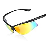HODGSON Cycling Polarized Sunglasses for Men or Women, Extremely Light UV400 Protection Sports Glasses for Riding, Driving, Fishing, Running and Other Outdoor Activities (Black)