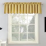 Sun Zero Barrow Energy Efficient Rod Pocket Curtain Valance, 54