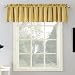 Sun Zero Barrow Energy Efficient Rod Pocket Curtain Valance, 54" x 18", Flax Yellow
