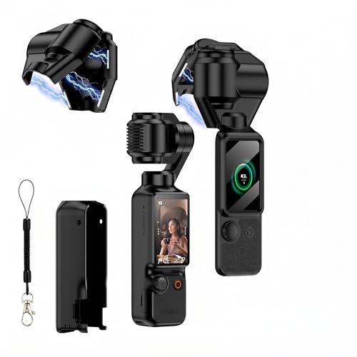 MARR ���C���W���o���ی�J�o�[ �����Y�v���e�N�^�[ DJI Osmo Pocket 4 �p �t���b�v�� �X�g���b�v�t�� �u���b�N