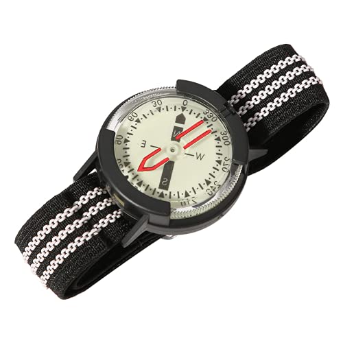 Diving Wrist , Outdoor Waterproof Luminous with Adjustable Watch Strap, Wrist Strap Type for Freediving Spearfishing Hiking