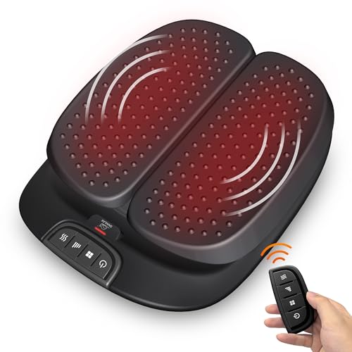 Snailax masajeador de pies con calor, Control Remoto, máquina de masaje de pies vibrantes ajustables, Fascitis plantar, descompresión