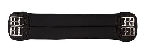 PFIFF Neoprene - Cincha de Polo y hípica, tamaño 70 cm, Color Negro