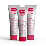 Dr. Jen Super Paste/Toothpaste with Fluoride +10% Nano-Hydroxyapatite Travel Toothpaste for Teeth Whitening & Sensitive Teeth Care (Pack of 3, Strawberry)