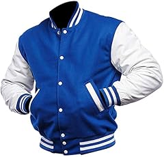 Blue & White Letterman Jacket
