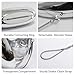 FUKEFUKEUS Acrylic Evening Handbags for Women Unique Moon Shape Clutch Purse Top-handle Hobo Bag for Wedding Party Cocktail